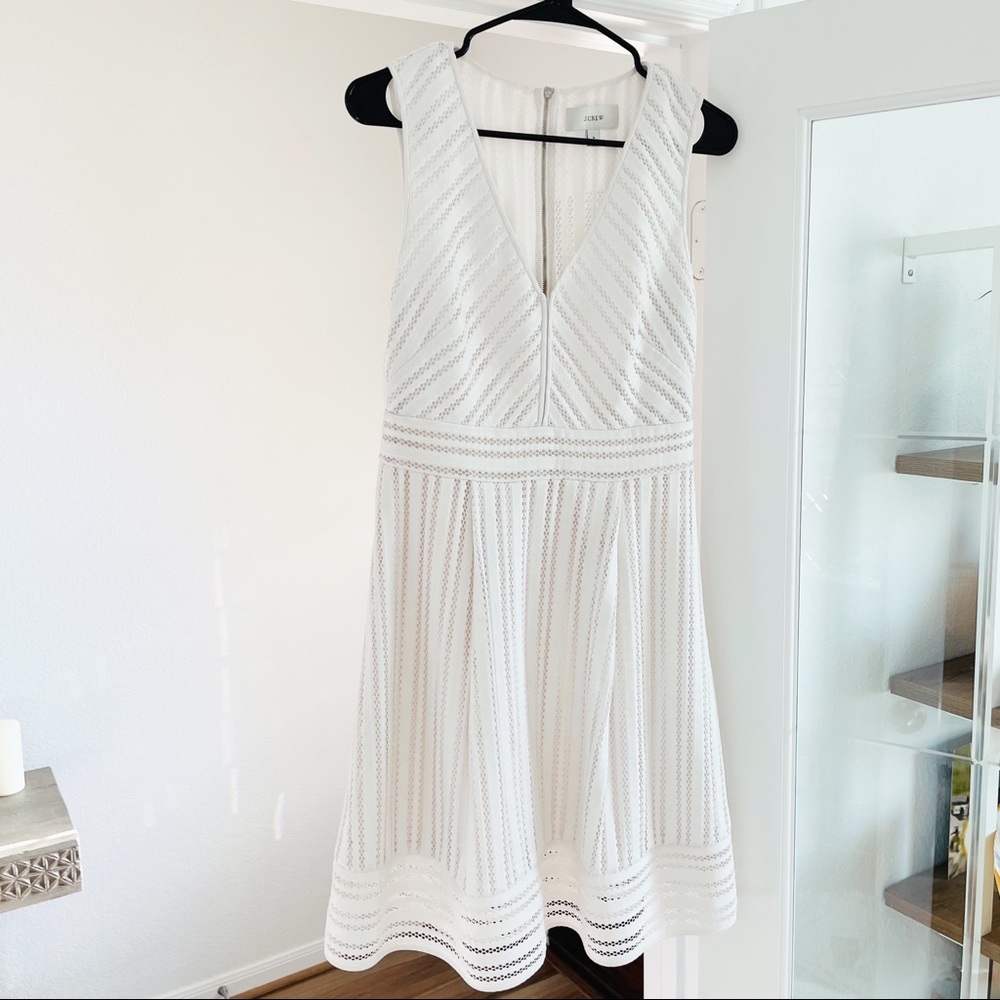 White J.Crew V Neck dress